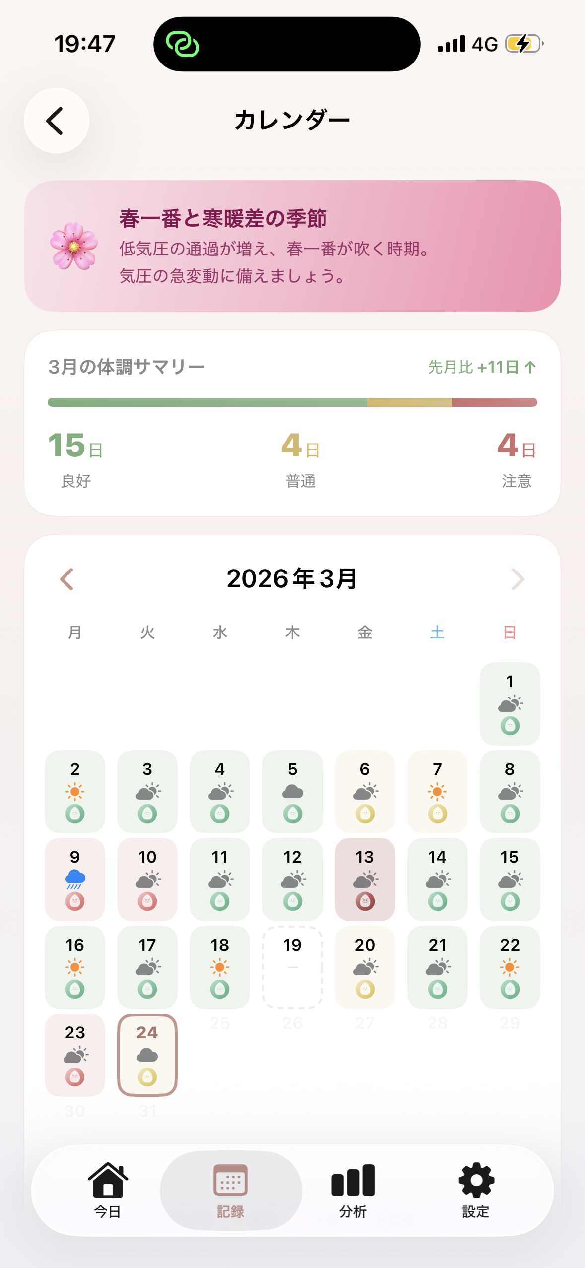 カレンダー